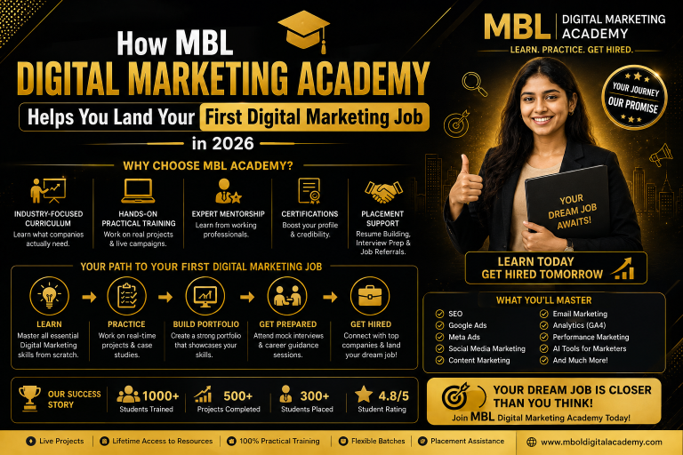 How MBL Digital Marketing Academy Helps You Land Your First Digital Marketing Job in 2026