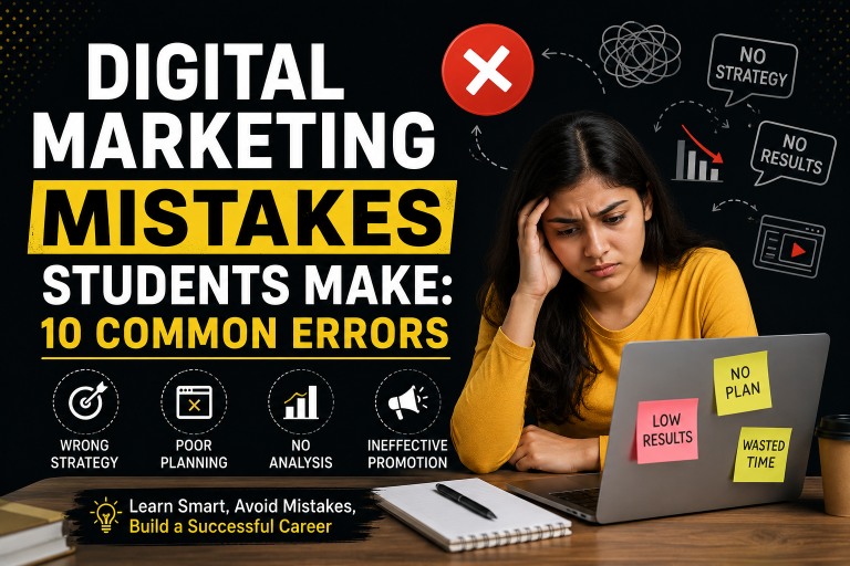 10 Common Mistakes Students Make While Learning Digital Marketing
